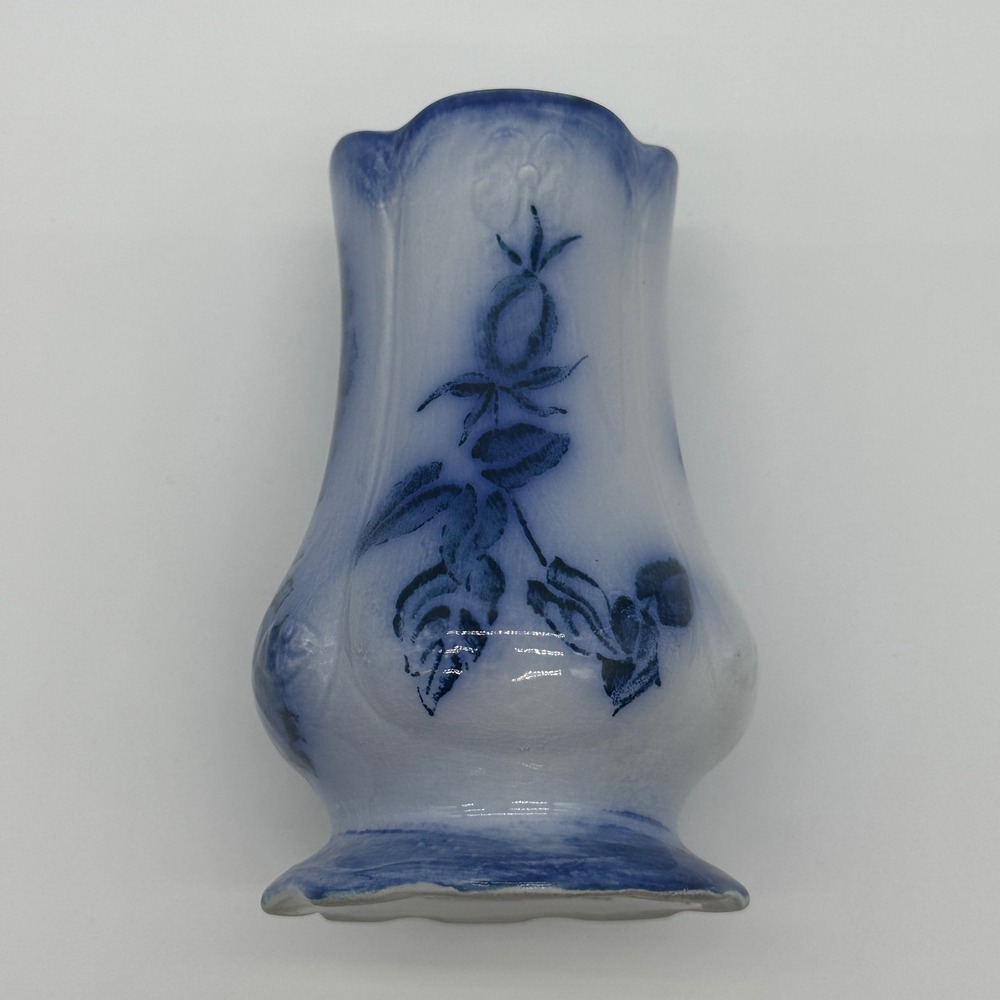 Victoria Flow Blue Hat Pin Holder Staffordshire Ironstone England Floral Antique - Picture 7 of 10
